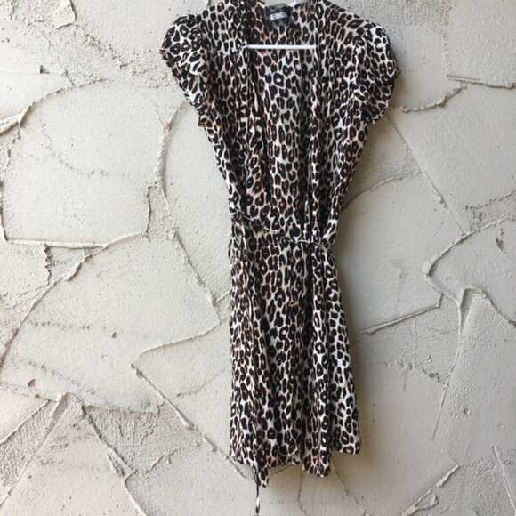 Reformation Leopard Print Oyster Dress Size S - Picture 2 of 15